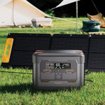 Porodo Portable Power Station with 2400W Power, 2047.5Wh Battery, 100W PD Fast Charging, Power Generator.