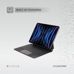 Levelo AeroBoard Saffanio Leather Wireless Keyboard For Apple iPad ( Arabic English )  ماجيك كيبورد حق ايباد (عربي انجليذي) - TQ STORE