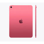 The Apple iPad 11th Gen - A16 (2025), 11-inch, 128GB, WiFi model in pink is shown from the back and side, featuring its slim profile and Apple logo against a plain white background—available to buy in Kuwait.