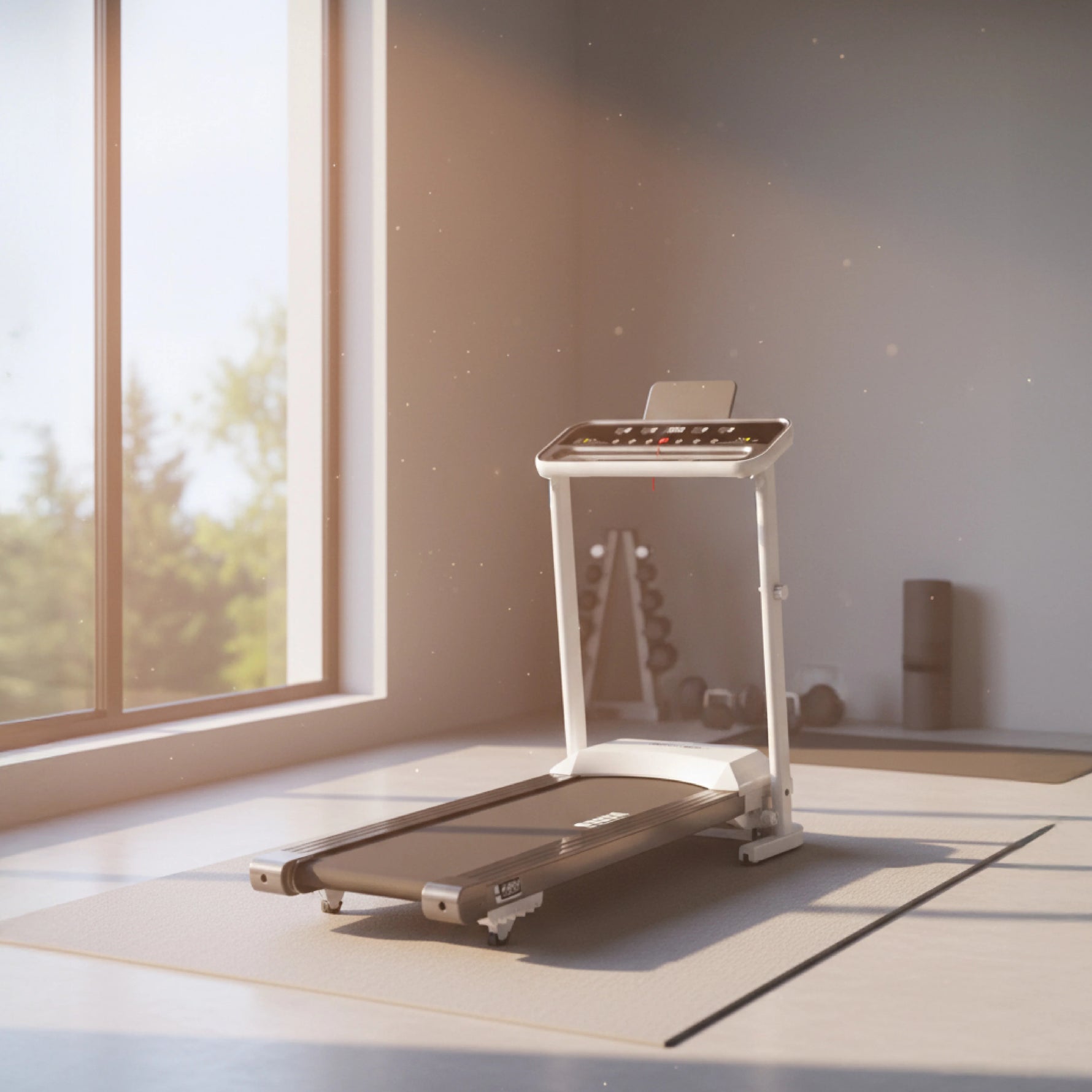 Asli Global Treadmill, 400W Rated Motor Power - Foldable Running Machine with Compact Design with Incline-Buy In Kuwait