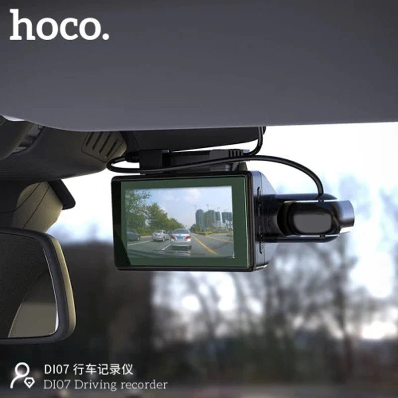 Hoco Di07 Dual Camera Driving Recorder Dashcam