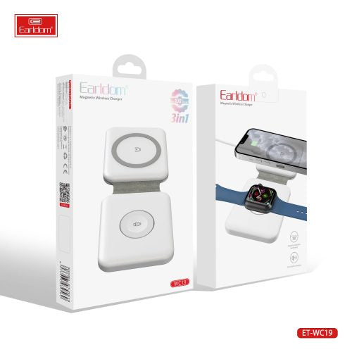 Earldom WC19 Magnetic Wireless Charger 3 In 1