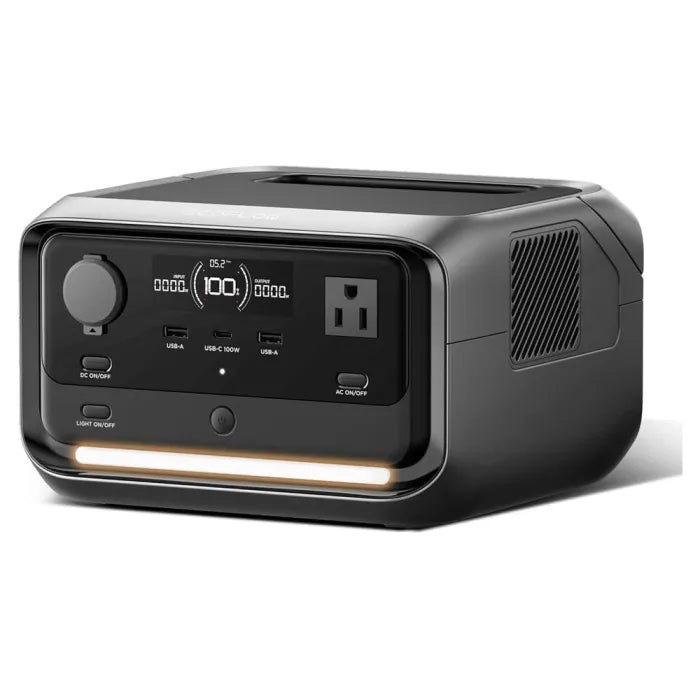 ECOFLOW RIVER 3 PLUS PORTABLE POWER STATION - 1200W