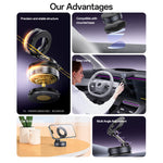 Yesido C228 Magnetic Car Phone Holder 360° Rotation – Vacuum Suction – Kuwait