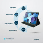     Powerology 15.6 Inch FHD IPS Portable Monitor Compatible with Laptop PS5 Xbox and Nintendo Switch