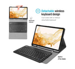ProCase Keyboard Case for 12.4 inch Galaxy Tab S8 Plus 2022 /Tab S7 FE 2021 /Tab S7 Plus 2020 with S Pen Holder,Magnetically Detachable Wireless Keyboard for SM-X800 X806 T730 T736 T970 T975 –Black - TQ STORE