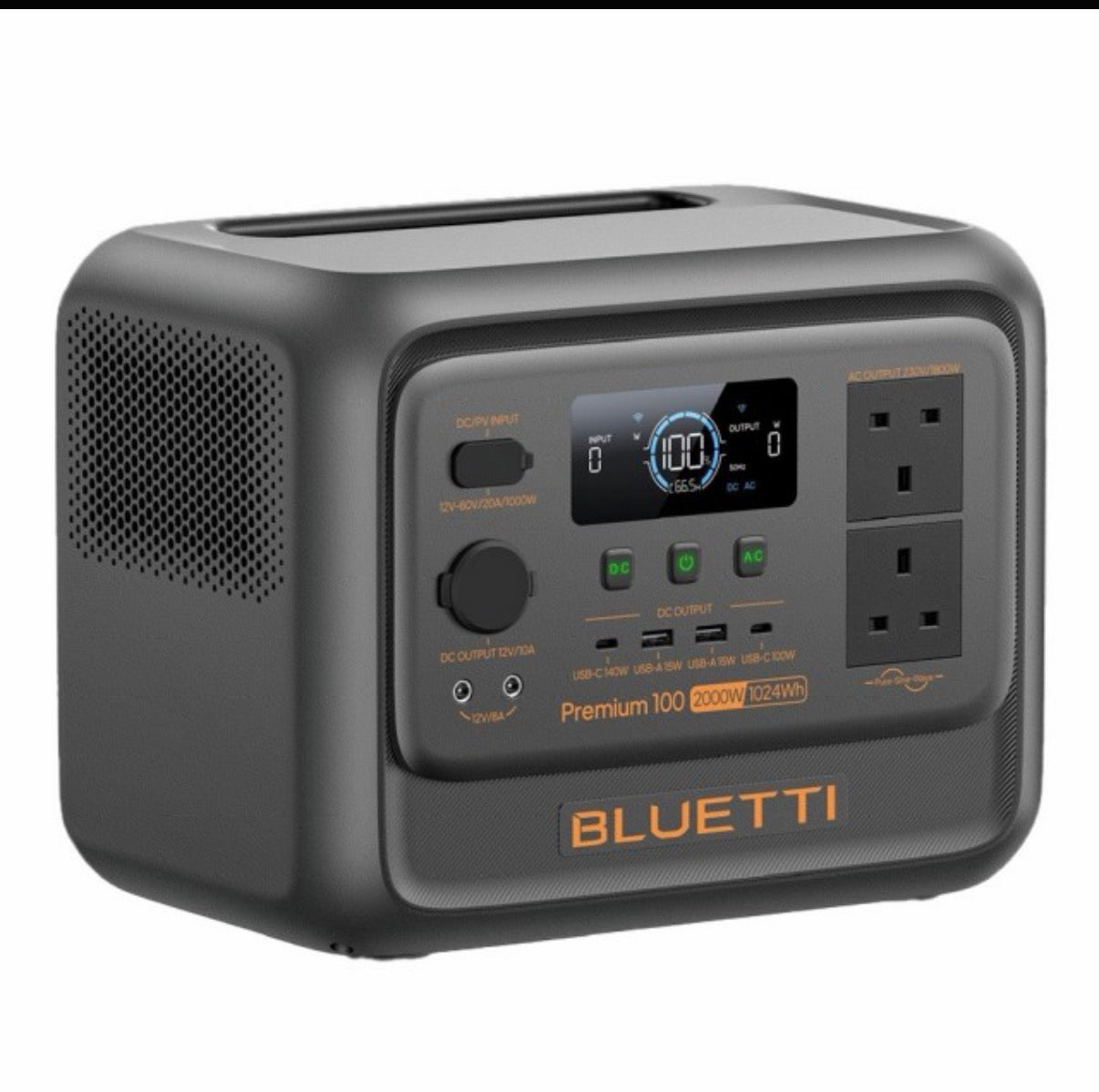 BLUETTI PREMIUM 100 V2 PORTABLE POWER STATION 1,024WH 2000w