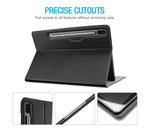 ProCase Keyboard Case for 12.4 inch Galaxy Tab S8 Plus 2022 /Tab S7 FE 2021 /Tab S7 Plus 2020 with S Pen Holder,Magnetically Detachable Wireless Keyboard for SM-X800 X806 T730 T736 T970 T975 –Black - TQ STORE