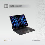 Levelo AeroBoard Saffanio Leather Wireless Keyboard For Apple iPad ( Arabic English )  ماجيك كيبورد حق ايباد (عربي انجليذي) - TQ STORE