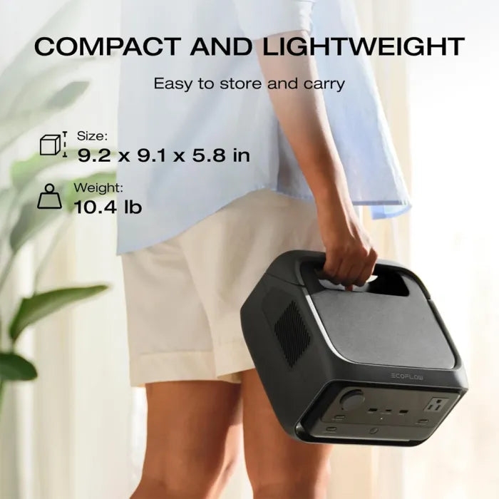 ECOFLOW RIVER 3 PLUS PORTABLE POWER STATION - 1200W