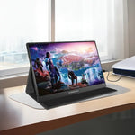     Powerology Portable 15.6 Inch Gaming Monitor with USB-C and Mini HDMI