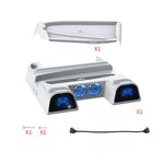 DOBE PS5 Cooling Fan with DualSense LED Charger - TQ STORE