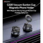 Yesido C228 Magnetic Car Phone Holder 360° Rotation – Vacuum Suction – Kuwait