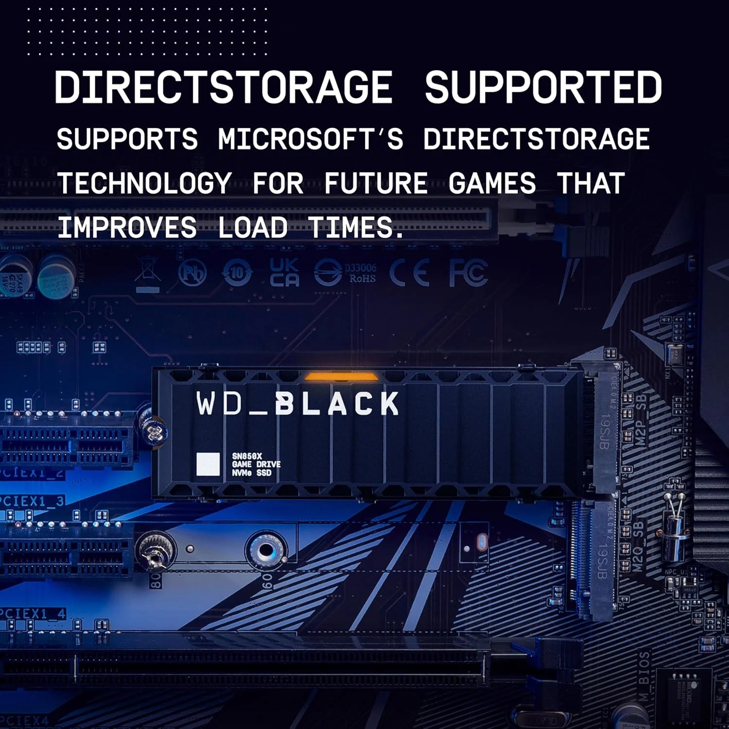 هاردسك SSD داخلي ٨ تيرابايت (الجيل الرابع PCIe) دبليو دي بلاك مزود بمبرد حراري WD 8TB BLACK SN850X M.2 NVMe Internal Gaming SSD PCIe 4.0 With Heatsink PS5, 7200MB/s - TQ STORE
