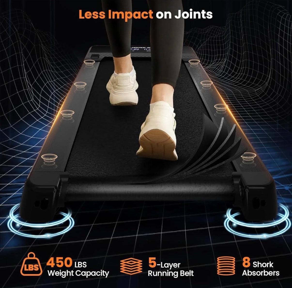 Black Bull Walking Pad Treadmill 12% Auto Incline with Handrail Bluetooth Foldable Home Fitness – Kuwait