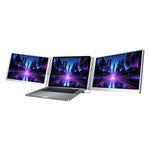 POWEROLOGY DUAL SCREEN PORTABLE MONITOR - SILVER PDSLM14 - Buy In Kuwait