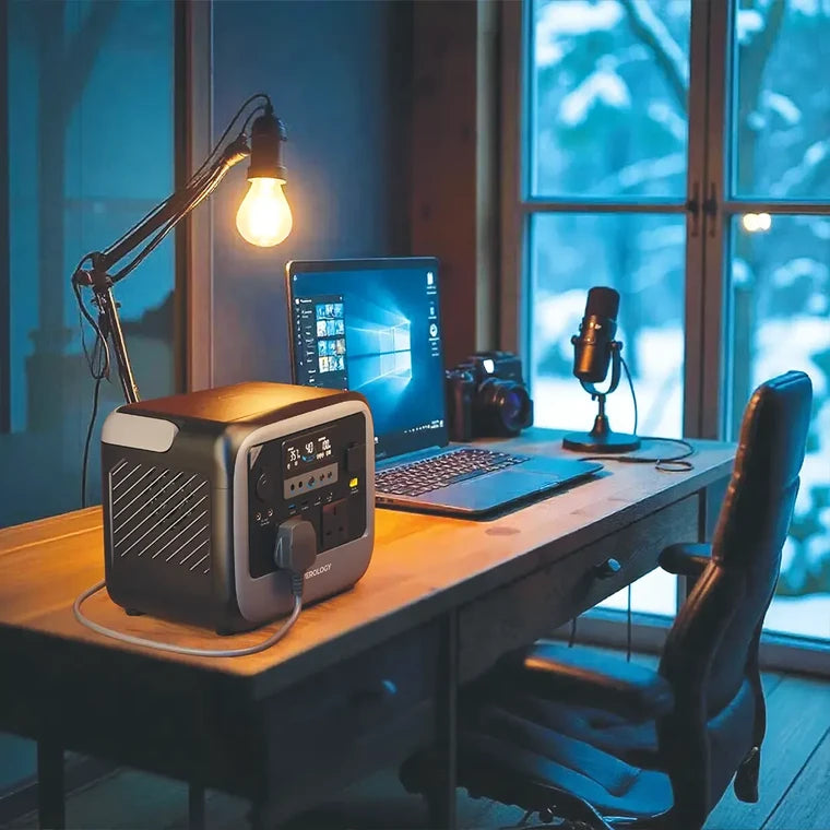 POWEROLOGY PATER II PORTABLE POWER STATION 700W - GRAY  ( باورولوجي باتر II محطة طاقة محمولة 700 واط - رمادي )