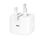 Apple 40W Dynamic Power Adapter in white with USB-C port visible.