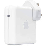 Apple 96W USB-C adapter foldable plug and USB-C port detail