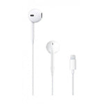 Apple EarPods with Lightning connector front view original wired earphones