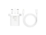 Baseus Super Si Quick Charger 20W UK with Type-C to Lightning Cable 1M White