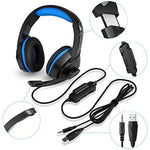 Beexcellent GM-14 gaming headset worn on ear side view