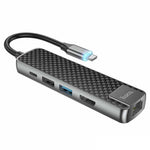 Hoco HB23 Type-C Hub HDMI USB3.0 USB2.0 RJ45 PD