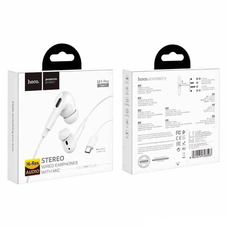 Hoco M1Pro Wired Earphones Type-C