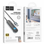 Hoco UA23 HD wireless screen projector packaging and setup diagram Kuwait