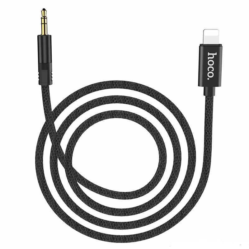 Hoco UPA13 Lightning to 3.5mm AUX adapter front view
