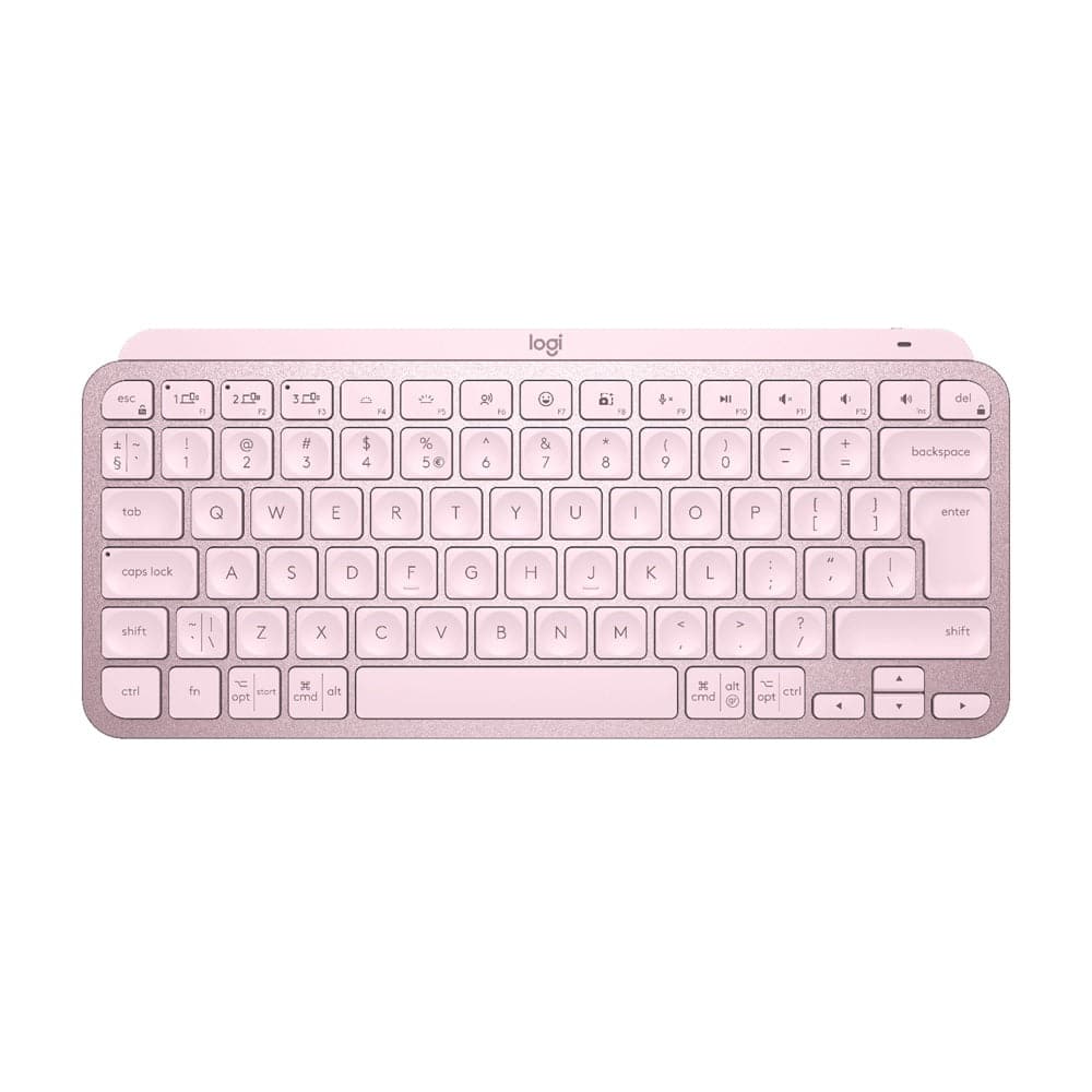 Logitech MX Keys Mini Minimalist Wireless Illuminated Keyboard Rose