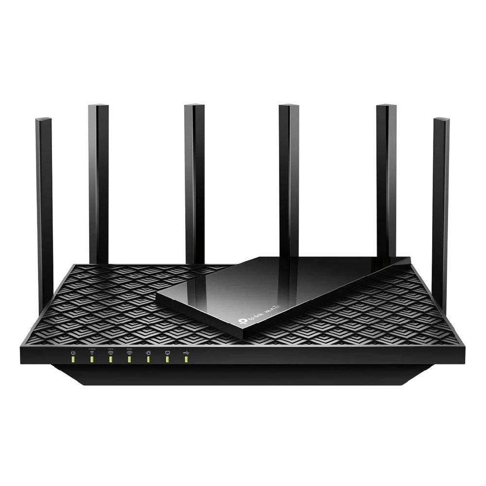 TP-Link Archer AXE75 AXE5400 Wi-Fi 6E Tri-Band Router Black