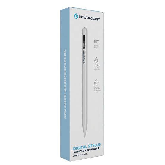 Powerology Digital Stylus 2018-2024 iPad Models – White - TQ STORE