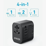 ANKER 312 OUTLET EXTENDER 30W WITH 3 USB PORTS - BLACK - TQ STORE