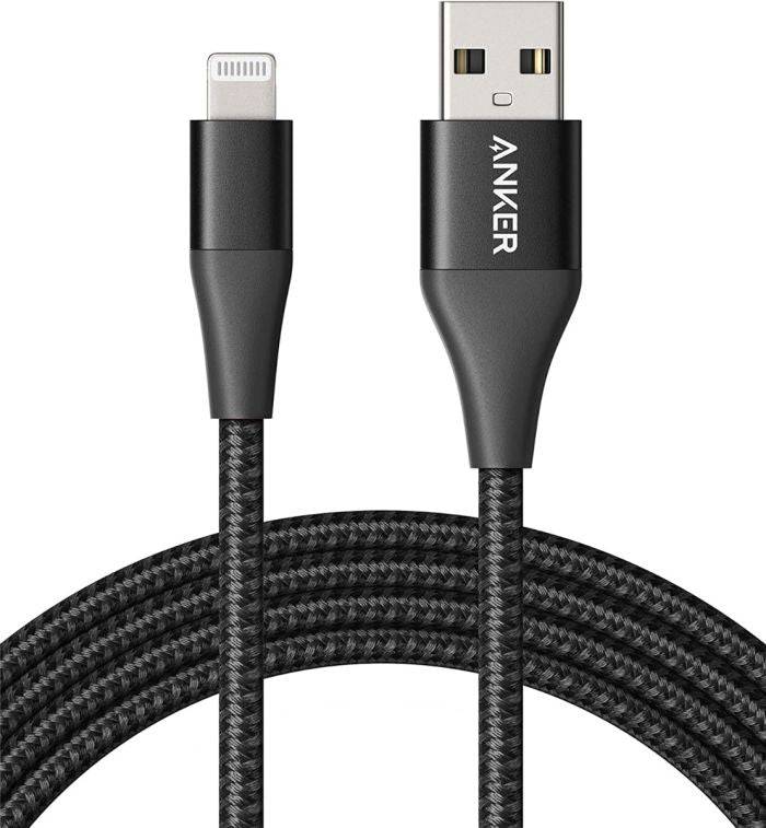 ANKER POWERLINE + II WITH LIGHTNING CONNECTOR (1.8M/6FT) - BLACK - TQ STORE