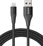 ANKER POWERLINE + II WITH LIGHTNING CONNECTOR (1.8M/6FT) - BLACK - TQ STORE