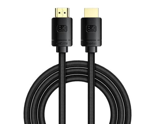 BASEUS HIGH DEFINITION SERIES HDMI 8K TO HDMI 8K ADAPTER CABLE 1 Meter - TQ STORE