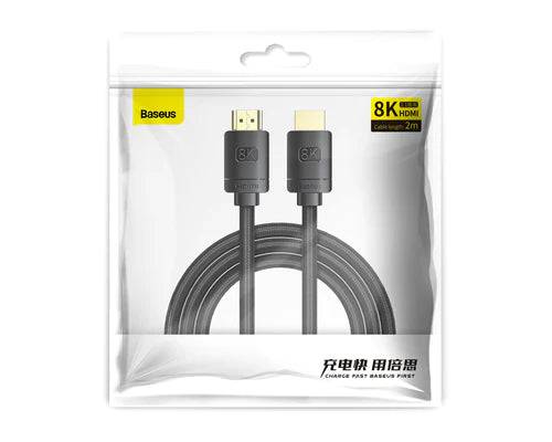 BASEUS HIGH DEFINITION SERIES HDMI 8K TO HDMI 8K ADAPTER CABLE 1 Meter - TQ STORE