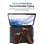 Duxducis DK Series Keyboard with Protective Case for Samsung Tab S8Plus (X800/X806)/ S7 FE(T730/T733/T736B)/ S7 Plus(T976B/T975) - TQ STORE