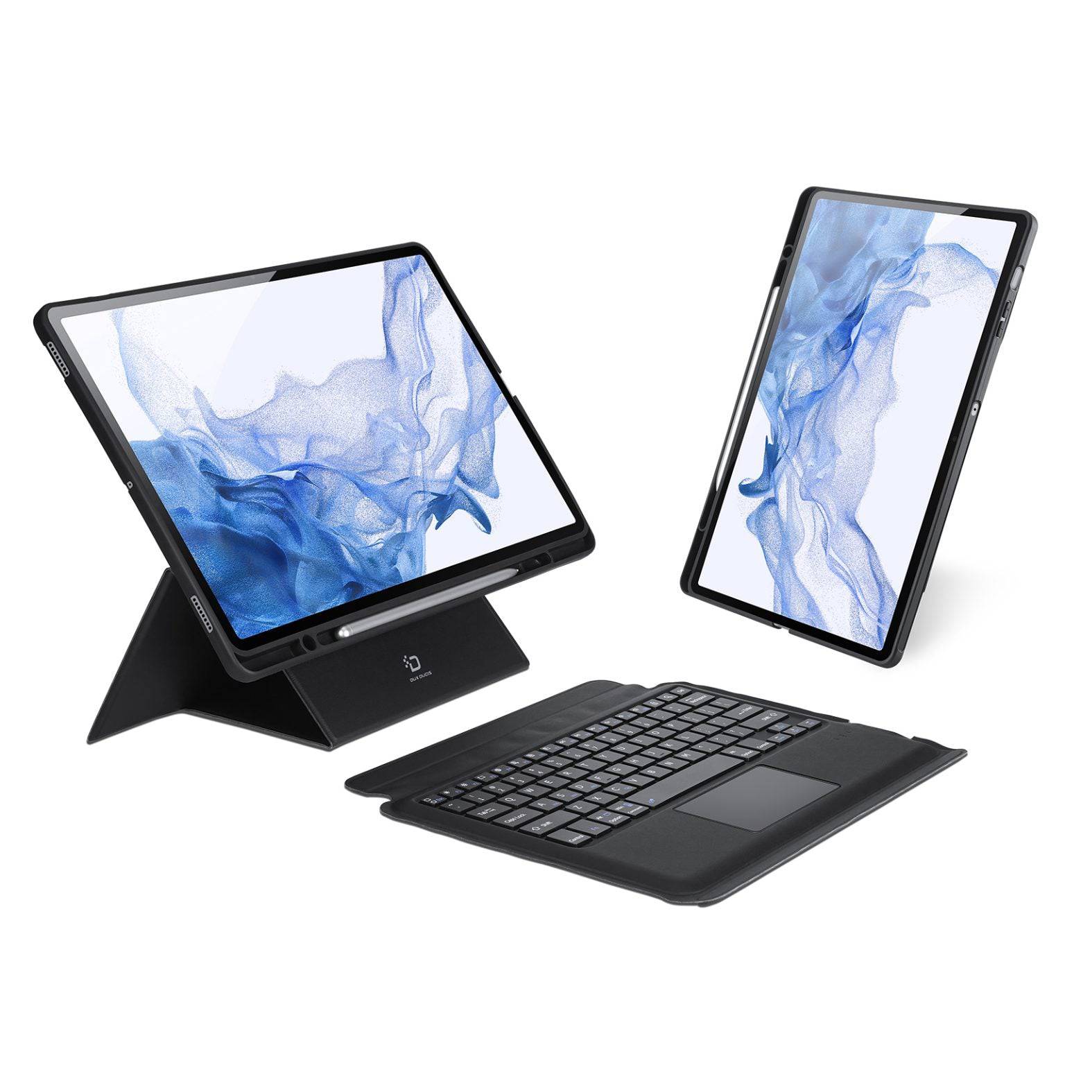 Duxducis DK Series Keyboard with Protective Case for Samsung Tab S8Plus (X800/X806)/ S7 FE(T730/T733/T736B)/ S7 Plus(T976B/T975) - TQ STORE