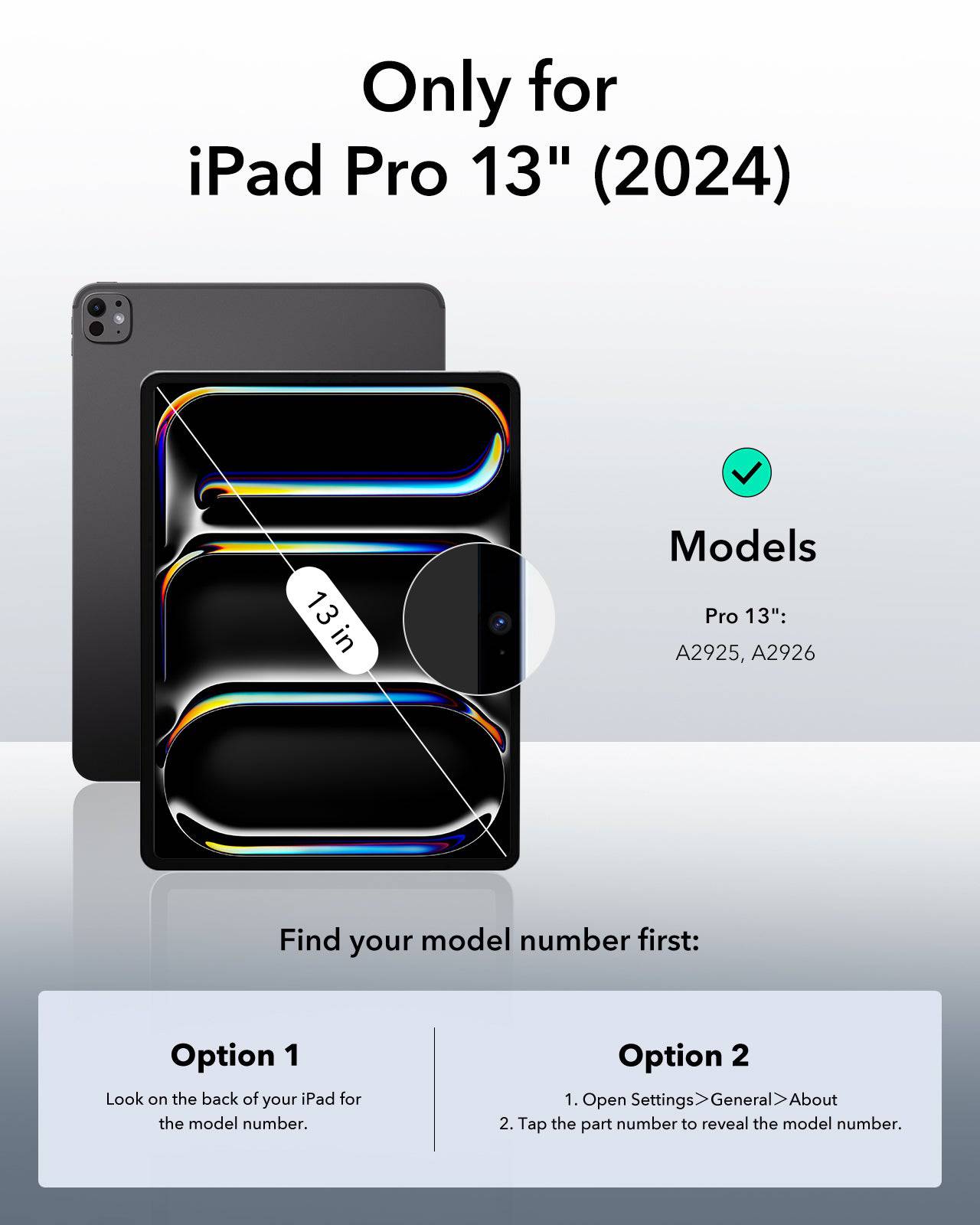 ESR IPAD PRO 13" 2024 Rebound Hybrid 360 Case - TQ STORE