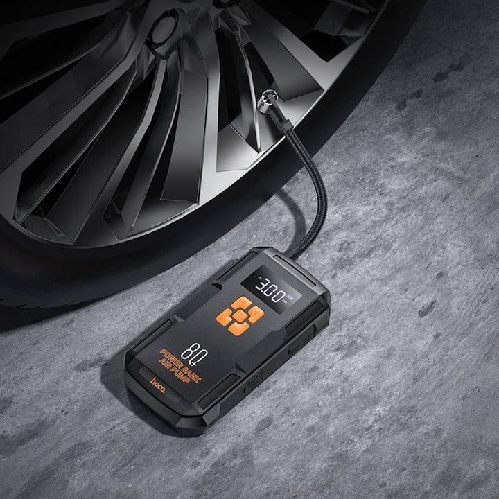 HOCO QS2 Super Energy Portable 4 in 1 Car Jump Starter 8000 MAH , Air Pump , Powerbank and Torch - TQ STORE