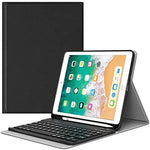PU Leather Smart Cover with Magnetically Detachable Bluetooth Keyboard with Pencil Holder for Apple Ipad Air 10.9 inch - TQ STORE