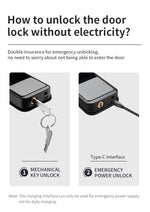 Smart Lock A270 - Keyless Entry - Fingerprint, Pass code, key card, Mobile App (Wifi & Bluetooth) - TQ STORE