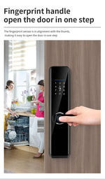 Smart Lock A270 - Keyless Entry - Fingerprint, Pass code, key card, Mobile App (Wifi & Bluetooth) - TQ STORE