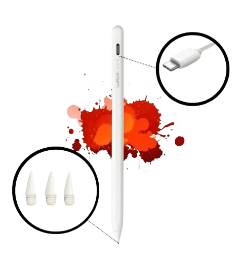 Wewe Active Pen for Apple iPad with 3 Replaceable Additional Tips - TQ STORE