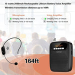 WINBRIDGE S278 PORTABLE
LOUDSPEAKER VOICE AMPLIFIER
WITH WIRELESS MICROPHONE - TQ STORE