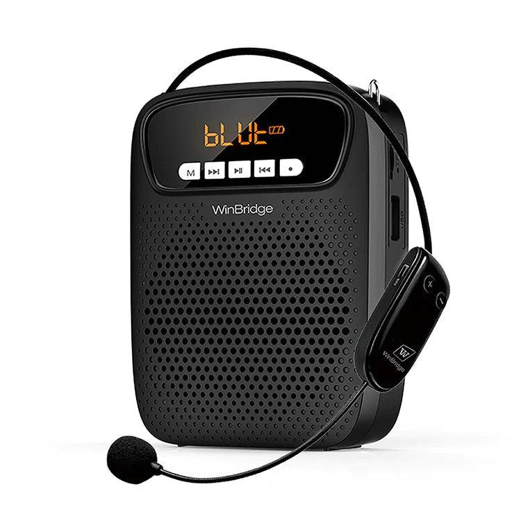 WINBRIDGE S278 PORTABLE
LOUDSPEAKER VOICE AMPLIFIER
WITH WIRELESS MICROPHONE - TQ STORE