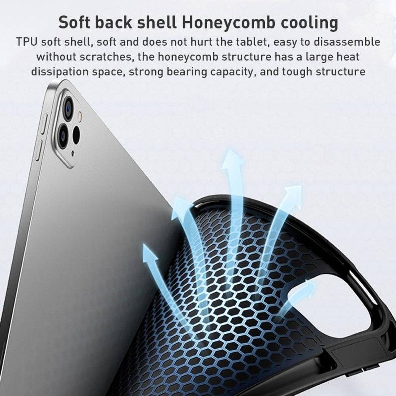 WiWU Skin Feel Magnetic Detachable Keyboard Tablet Case(Black) For iPad Pro 11 inch 2024 (Arabic English) - TQ STORE