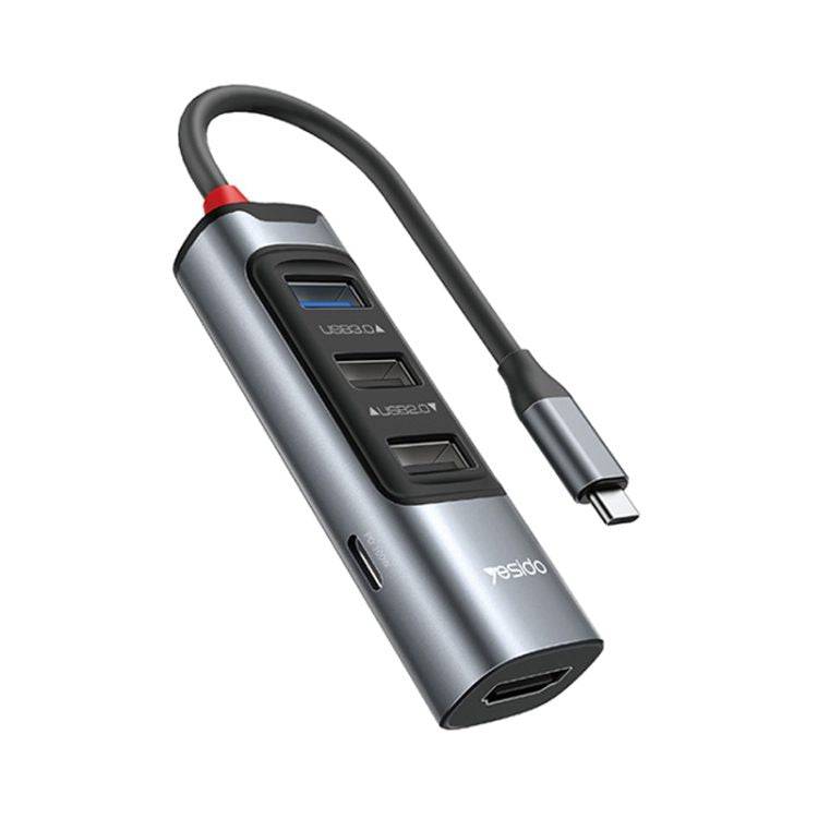 Yesido HB22 5 in 1 USB-C / Type-C Multifunction Docking Station HUB Adapter - TQ STORE